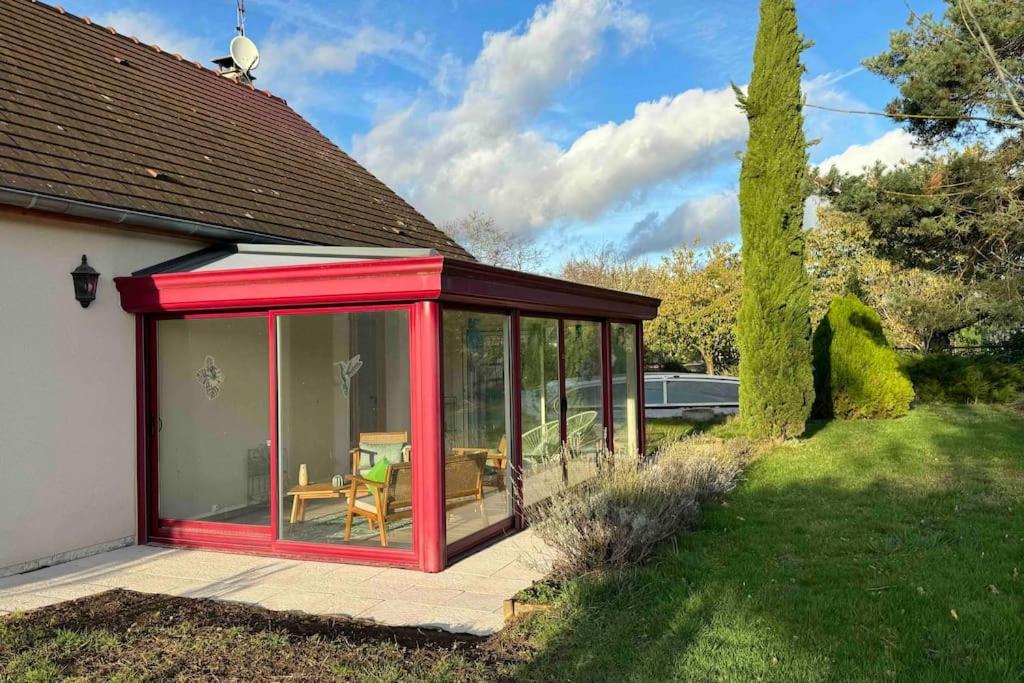 Gite 3 Etoiles Les Gourlines Avec Balneo, Veranda, Piscine Et Garage Avermes Luaran gambar
