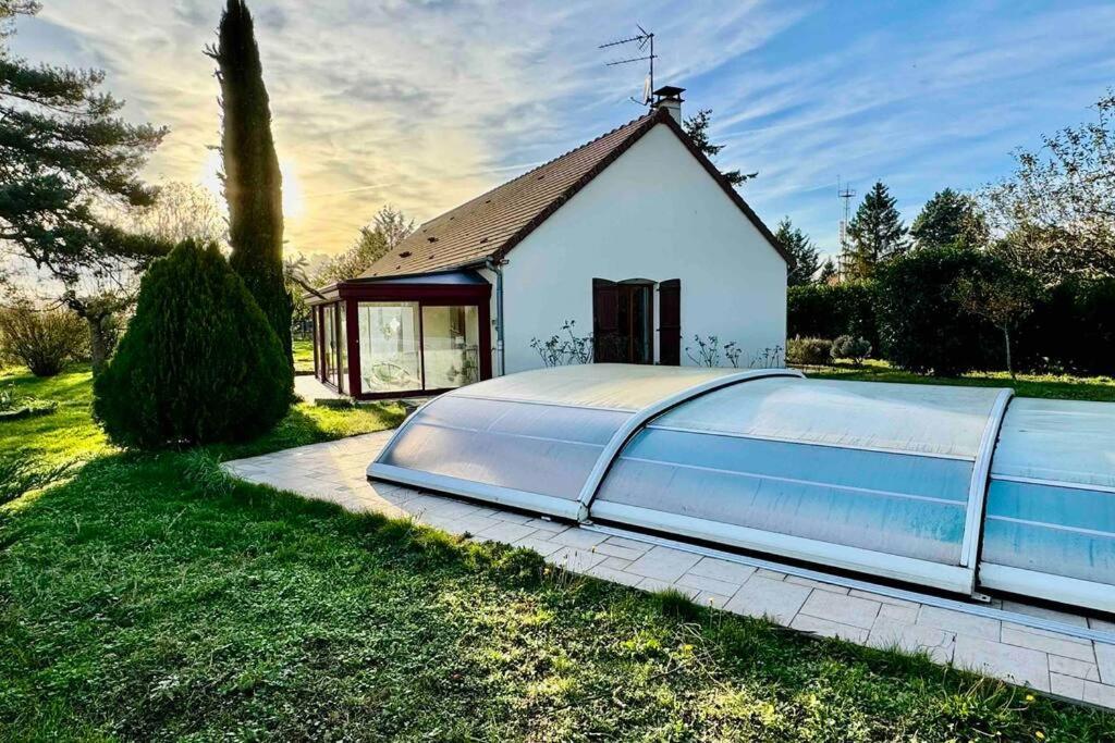 Gite 3 Etoiles Les Gourlines Avec Balneo, Veranda, Piscine Et Garage Avermes Luaran gambar